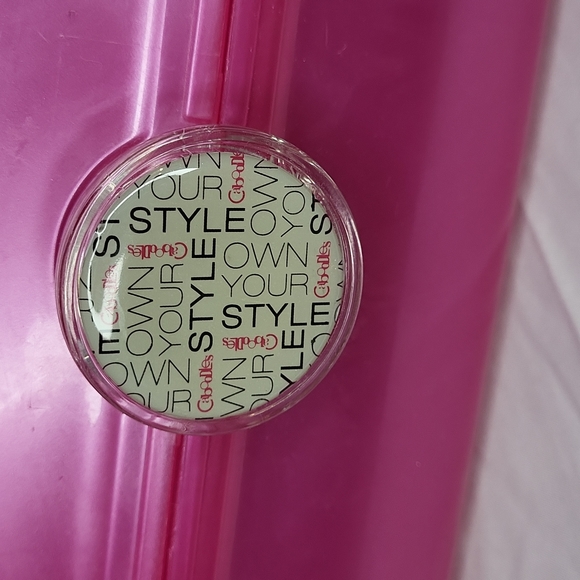 Hot Pink Caboodles Makeup Storage barbie core mirror carrying Handle - Picture 3 of 8